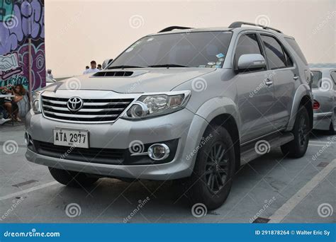 Toyota Fortuner Suv At Tastefully Built In Pasig Philippines Editorial