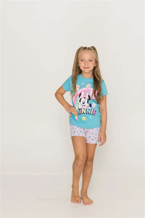 Pijama Feminino Infantil Curto Minnie Intimale Lingerie