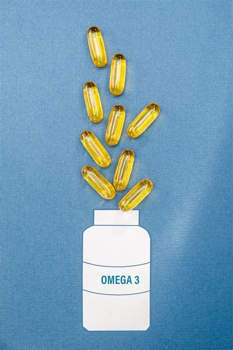 Huile De Poisson Omega 3 Pilules Molles De Capsule De Gel Produit Sain