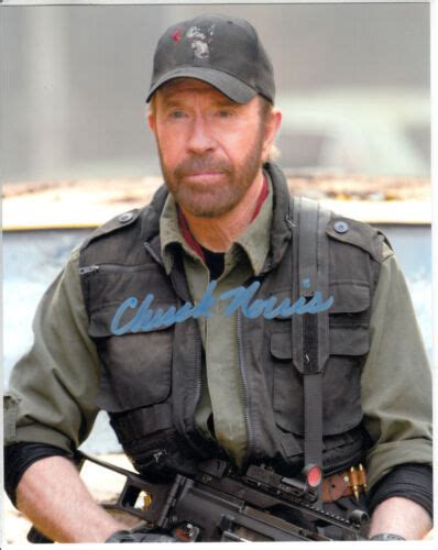 Chuck Norris The Expendables Signed Autograph 8x10 Photo Ebay