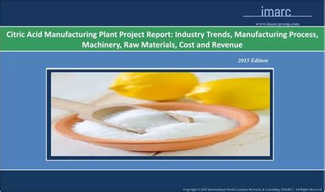 Ppt Citric Acid Manufacturing Plant Cost Market Trends Powerpoint Presentation Id 7158520