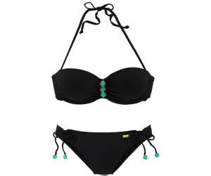 Lascana B Gel Bandeau Bikini Schwarz Ab