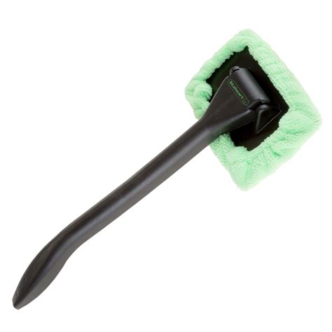 Windshield Cleaner With Microfiber Cloth Handle And Pivoting Head Glass Washer Cleaning Tool