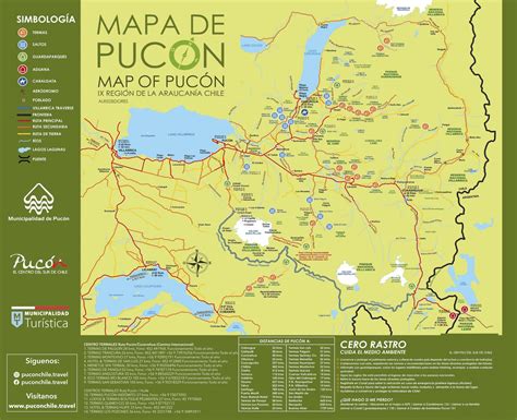 Mapa De Pucón Pucón Puconchiletravel