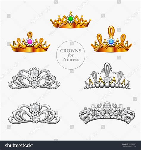 Seven Crowns For A Princess Fantasy Collection Of Golden And Silver