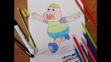 للأطفال تعلم رسم كلارينس من الكرتون المحبوب كلارينس How To Draw Clarence From Cartoon Network