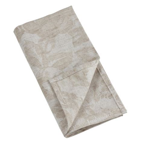 Saro 1916n20s 24 In Cotton Blend Jacquard Napkins Natural Set Of 4