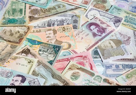 Variety Of Middle East Banknotes Stock Photo Alamy