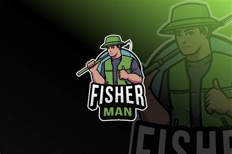 Fisherman Logo Template By IanMikraz Studio | TheHungryJPEG