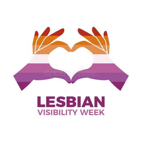 Lesbian Visibility Week Vector Illustration Stock Vector Illustration