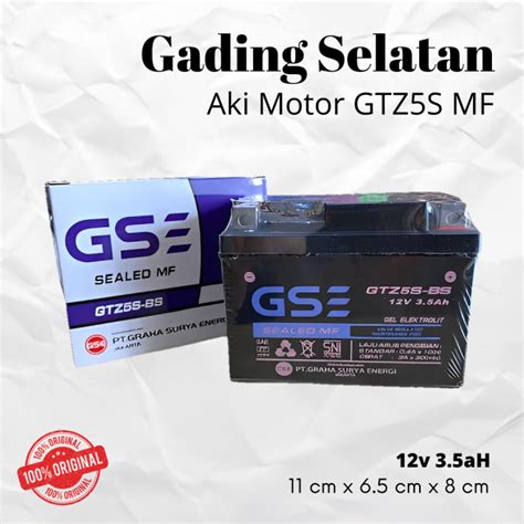 Aki Motor Honda GENIO GTZ5S GSE Aki Kering MF Lazada Indonesia