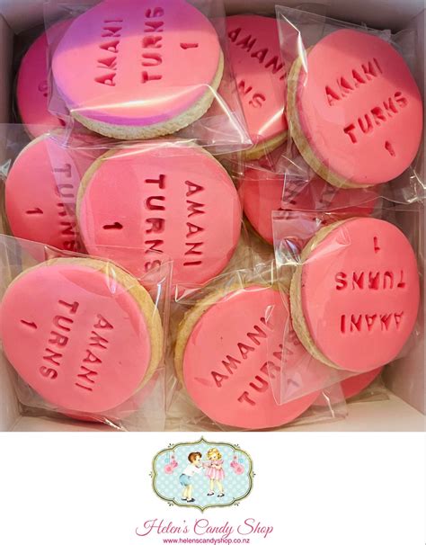 Customised Vanilla Sugar Cookies Individually Wrapped Helens Candy Shop