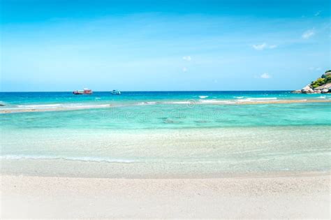 White Beach on Tropical Island Stock Photo - Image of places, beach ...