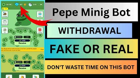 Pepe Coin Miner Withdraw Pepe Miner Withdraw Fake Or Real