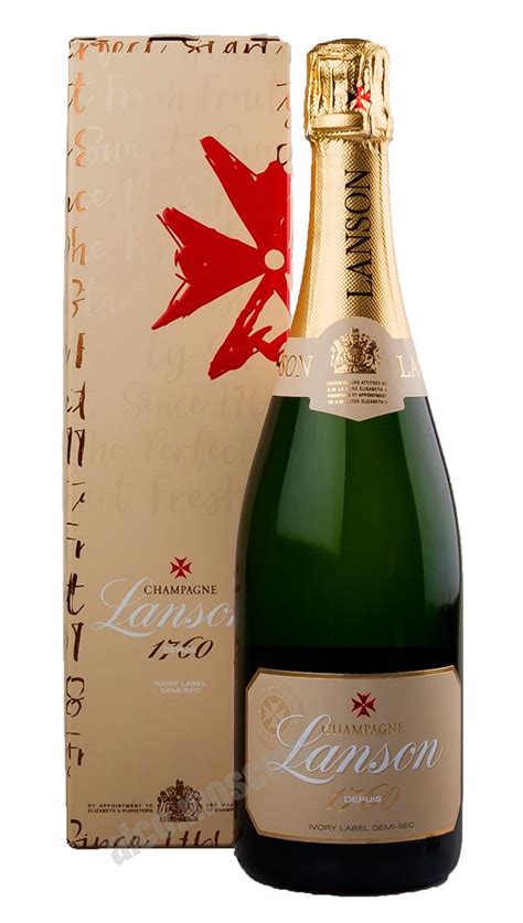 купить шампанское Lanson Ivory Label Demi-Sec шампанское Лансон Айвори ...