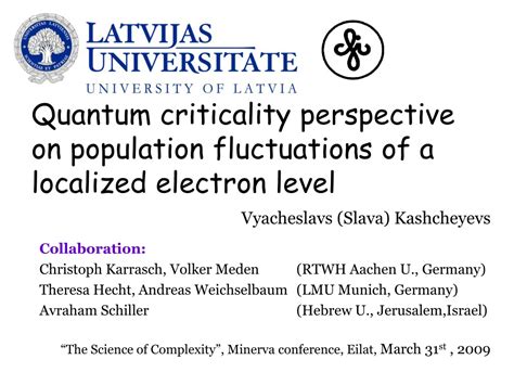 Ppt Quantum Criticality Perspective On Population Fluctuations Of A