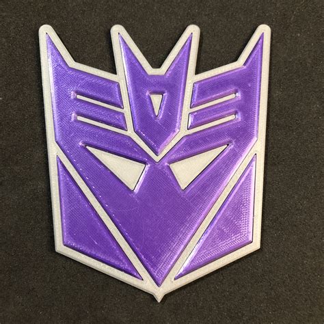 3d Printed Transformers Decepticon Logo Coaster Etsy Uk