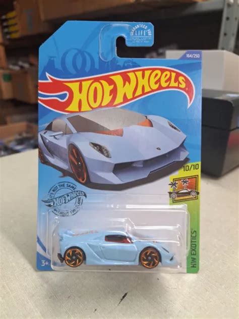 Hot Wheels Lamborghini Sesto Elemento Bleu Hw Exotics Ghc Eur Picclick Fr