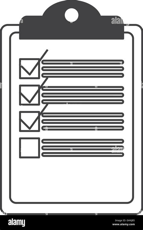 Clipboard With Check List Icon Stock Vector Image Art Alamy