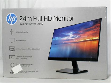 Hp Inch Computer Led Monitor Ips Micro Edge Hdmi Vga Hz Ms M