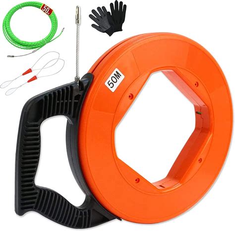 Fish Tape Wire Puller 50m 4 5mm Cable Puller Kit Fish Wire Through