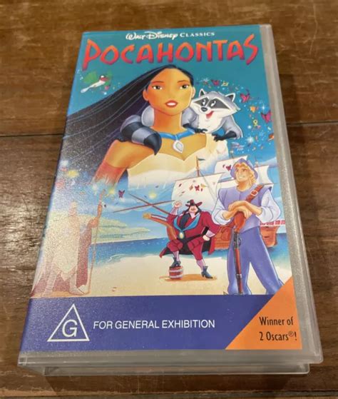 Pocahontas Walt Disney Vhs Video Cassette Tape Clear Small Box Pal G