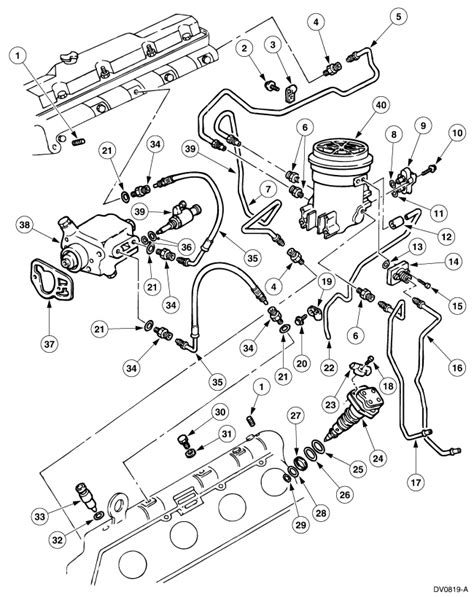 Ford 2000 F250 Diesel Fuel System Diagram