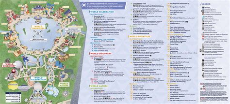 Disney World Epcot Map 2024 PDF Printable Version