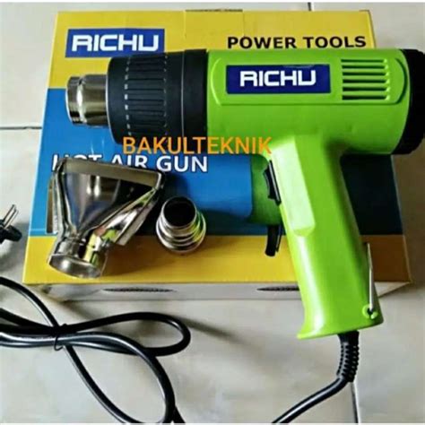 Promo Mesin Pemanas Stiker Heat Gun Richu Hot Gun Richu Free 2 Nozle Diskon 23 Di Seller Rhmd