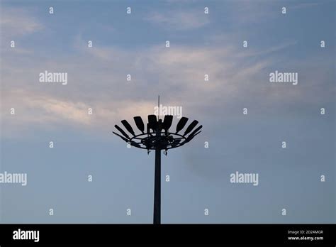 Circle Light In The Road At Bhanga Faridpur Dhaka Bangladesh Stock