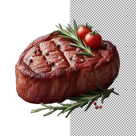 Bistec De Carne A La Parrilla Jugoso Con Bordes Carbonizados Png