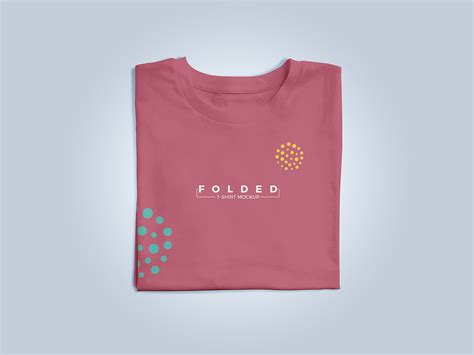 Free Folded T Shirt Mockup Free Psd