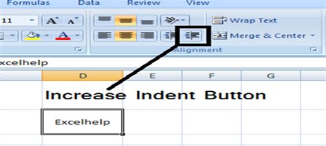 Increase And Decrease Indent In Excel Excel Help