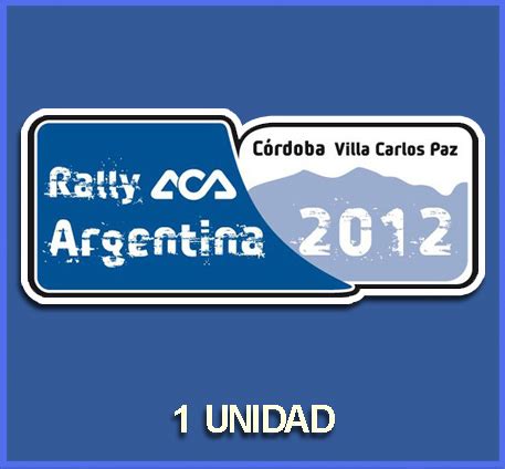 Pegatina RALLY DE ARGENTINA 2012 REF DP742 Ecoshirt Pegatinas Y