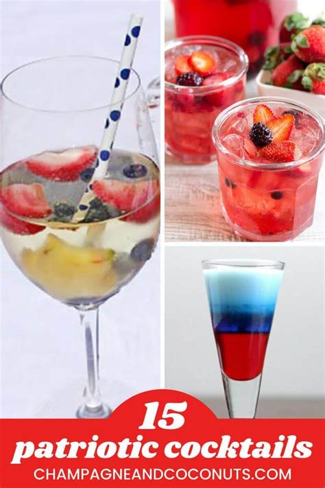 Patriotic Cocktails For The Fourth Of July Champagne And Coconuts