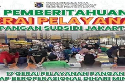 Antrian Online Sembako Syarat Baru Pengambilan Bahan Pangan Murah KJP