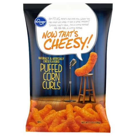 Kroger Cheesy Puffed Corn Curls Chips 7 Oz Kroger