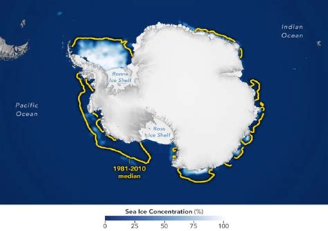 Niveau Le Plus Bas Jamais Enregistré Pour La Glace De Mer En Antarctique