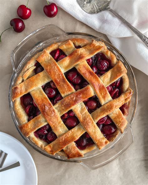 Cherry Lattice Pie Recipe The Feedfeed