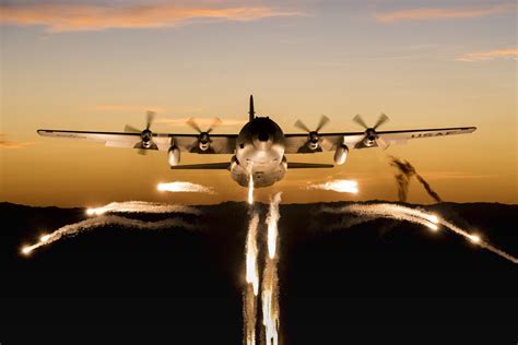 Warplane Lockheed C 130 Hercules 4K Military Transport Aircraft