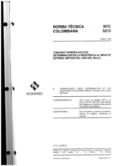 NTC - 5213-2003 | PDF
