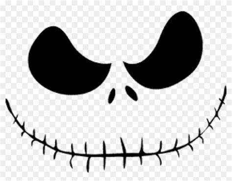 Printable Jack Skellington Face