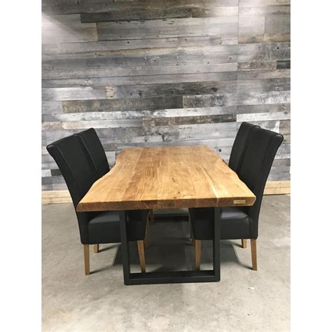 72 Yosemite Live Edge Acacia Dining Table With U Legs Live Edge Acacia