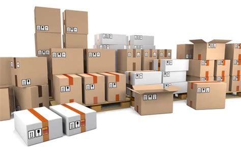 Cardboard Boxes On Shipping Pallets Stock Photo By Scanrail