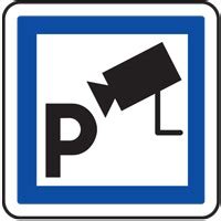 Panneau d indication vertical parking sous vidéosurveillance Virages