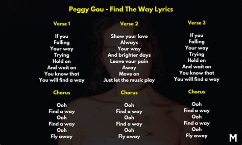 Find A Way Peggy Gou Lyrics Connecting Dots And Finding Meaning In The