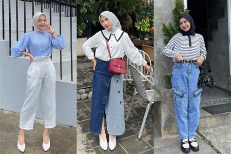 10 Gaya Outfit Hijab Untuk Hangout Simpel Gampang Disontek