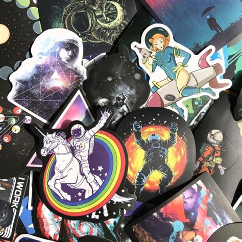 Jual Stiker 400 100 Sticker Space Astronout Antariksa NASA Rimowa