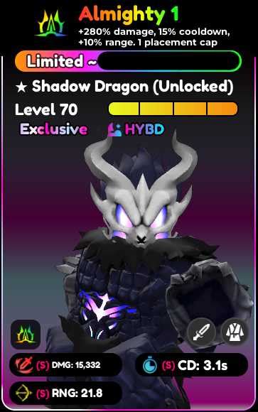 Almighty Shadow Dragon Evolved S S S Lvl Exclusive Kafka Hibino