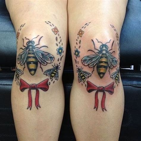 50 Amazing Knee Tattoo Design Ideas Knee Tattoo Bee Tattoo Bad Tattoos